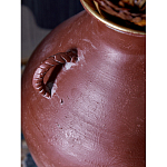 Ваза бордовая с 4-мя фактурными ручками Vase Burgundy Glaze варинант исполнения - 2 | Loft Concept в Екатеринбурге