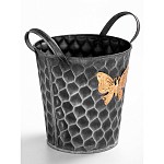 Железное кашпо Gold butterfly design варинант исполнения - 3 | Loft Concept в Екатеринбурге