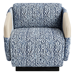 Дизайнерское Кресло William с кожаными подлокотниками  варинант исполнения - 2 | Loft Concept в Екатеринбурге