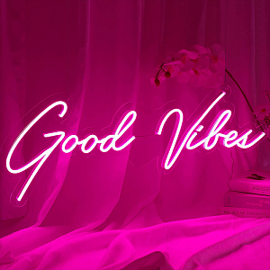 Неоновая настенная лампа Good Vibes Neon Wall Lamp
