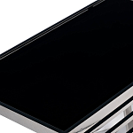 Столик журнальный с черной стеклянной столешницей Embodiment of Contemporary Art  варинант исполнения - 2 | Loft Concept в Екатеринбурге