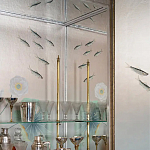 Обои ручная роспись Jakuchu Original colourway on Tarnished Silver gilded paper варинант исполнения - 2 | Loft Concept в Екатеринбурге