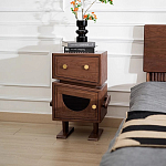 Тумбочка прикроватная с ящиком и дверцей Робот Robot Desk варинант исполнения - 2 | Loft Concept в Екатеринбурге