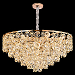 Люстра каскадная с подвесками в форме колец Galaxy of Light варинант исполнения - 7 | Loft Concept в Екатеринбурге