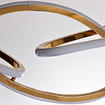 Люстра подвесная золотая в форме изогнутых колец Curved Rings варинант исполнения - 2 | Loft Concept в Екатеринбурге