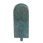 Часы подарочные погон полковник МВД из натурального камня Змеевик Military Clock варинант исполнения - 3 | Loft Concept в Екатеринбурге