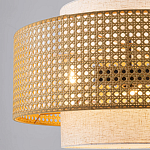 Подвесной светильник с декоративным поясом из плетеного бамбука Biuloggicu варинант исполнения - 4 | Loft Concept в Екатеринбурге