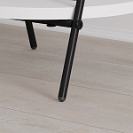 Стол приставной с 2-мя круглыми белыми столешницами ESSEL SIDE TABLE WHITE варинант исполнения - 3 | Loft Concept в Екатеринбурге