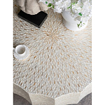 Стол кофейный с отделкой раковинами устриц Coastal Charm варинант исполнения - 5 | Loft Concept в Екатеринбурге