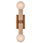 Бра цилиндрической формы с 2-мя плафонами белого цвета Marble Glow варинант исполнения - 1 | Loft Concept в Екатеринбурге