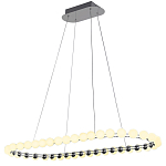 Люстра подвесная светодиодная с круглыми плафонами белого цвета PEARLS Suspension 100  варинант исполнения - 2 | Loft Concept в Екатеринбурге