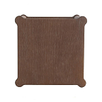 Приставной столик деревянный с резными ножками и нижней полкой Vintage Side Table Brown Wood варинант исполнения - 2 | Loft Concept в Екатеринбурге