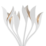 Торшер белый с плафонами в виде лепестков Delicate Flower варинант исполнения - 2 | Loft Concept в Екатеринбурге