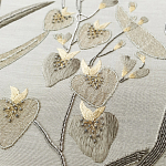 Обои с вышивкой ручной работы Moonlit Garden Original colourway on muslin варинант исполнения - 2 | Loft Concept в Екатеринбурге