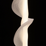 Люстра с белым скрученным плафоном Golden Swirl варинант исполнения - 5 | Loft Concept в Екатеринбурге