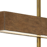 Люстра линейная прямоугольная Wooden Straight Shapes варинант исполнения - 1 | Loft Concept в Екатеринбурге