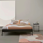 Ковер из хлопка с абстрактным принтом бежевого цвета Elysian Flow Blush варинант исполнения - 5 | Loft Concept в Екатеринбурге