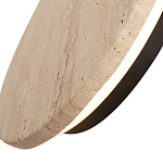 Бра с круглым плафоном из травертина Shaw Marble Lighting варинант исполнения - 2 | Loft Concept в Екатеринбурге