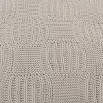 Подушка из хлопка рельефной вязки серого цвета Eden Line варинант исполнения - 3 | Loft Concept в Екатеринбурге