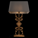 Настольная лампа на ажурном чугунном основании с серым абажуром Openwork Lamp варинант исполнения - 4 | Loft Concept в Екатеринбурге