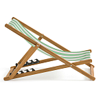 Шезлонг из акации и ткани Argentina варинант исполнения - 5 | Loft Concept в Екатеринбурге