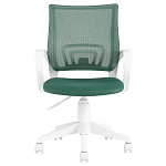 Офисное кресло с основанием из белого пластика Desk chairs Green варинант исполнения - 2 | Loft Concept в Екатеринбурге