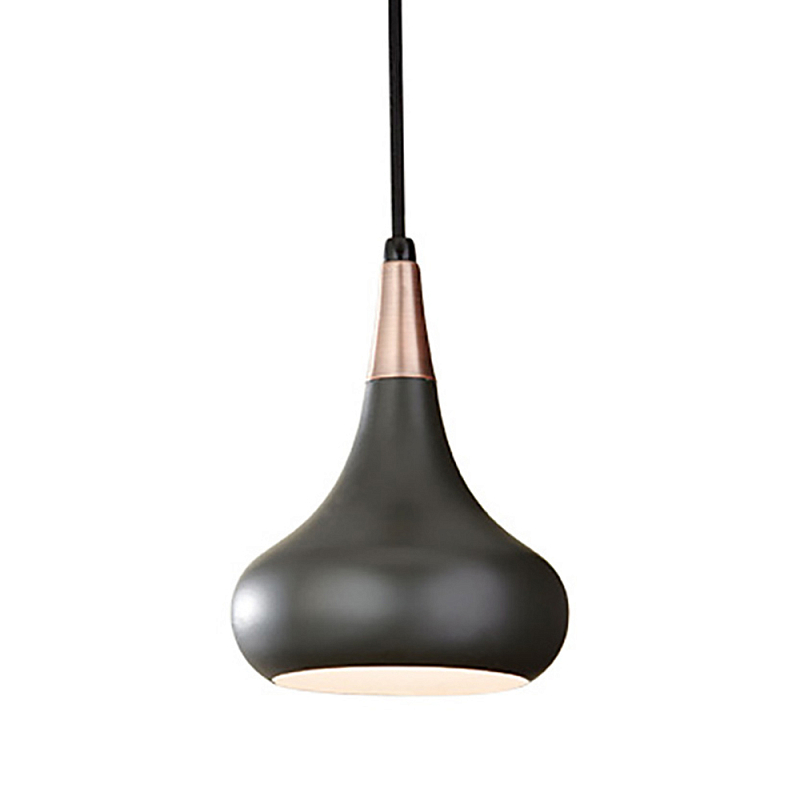  Подвесной светильник с каплевидным плафоном темного цвета Feiss Бронза Черный Графит в Екатеринбурге | Loft Concept 