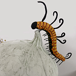 Статуэтка фантастический фрукт Exotic Tropical Fruit orange and white 67 варинант исполнения - 3 | Loft Concept в Екатеринбурге