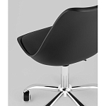 Офисный стул на металлическом основании EGGERY Black пластик варинант исполнения - 3 | Loft Concept в Екатеринбурге