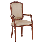 Стул с подлокотниками из натурального бука бежевый Solid Luxury варинант исполнения - 2 | Loft Concept в Екатеринбурге