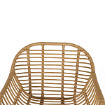 Стул с ротанговым плетением Wicker Half Chair с подлокотниками варинант исполнения - 4 | Loft Concept в Екатеринбурге