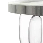 Дизайнерский журнальный стол на 3-х овальных прозрачных ножках Tukutic варинант исполнения - 1 | Loft Concept в Екатеринбурге