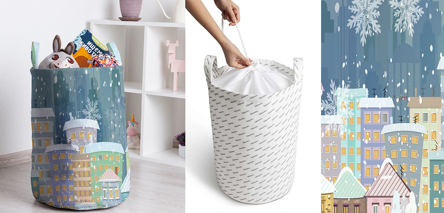 Корзина Snow Covered Roofs Basket Корзина Snow Covered Roofs Basket - Loft-Concept в Екатеринбурге