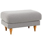 Мягкий пуф на деревянных ножках Garner Pouf Light варинант исполнения - 1 | Loft Concept в Екатеринбурге