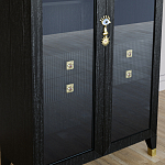 Дизайнерский шкаф витрина Elsa Dreams Black с 4-мя ящиками варинант исполнения - 3 | Loft Concept в Екатеринбурге