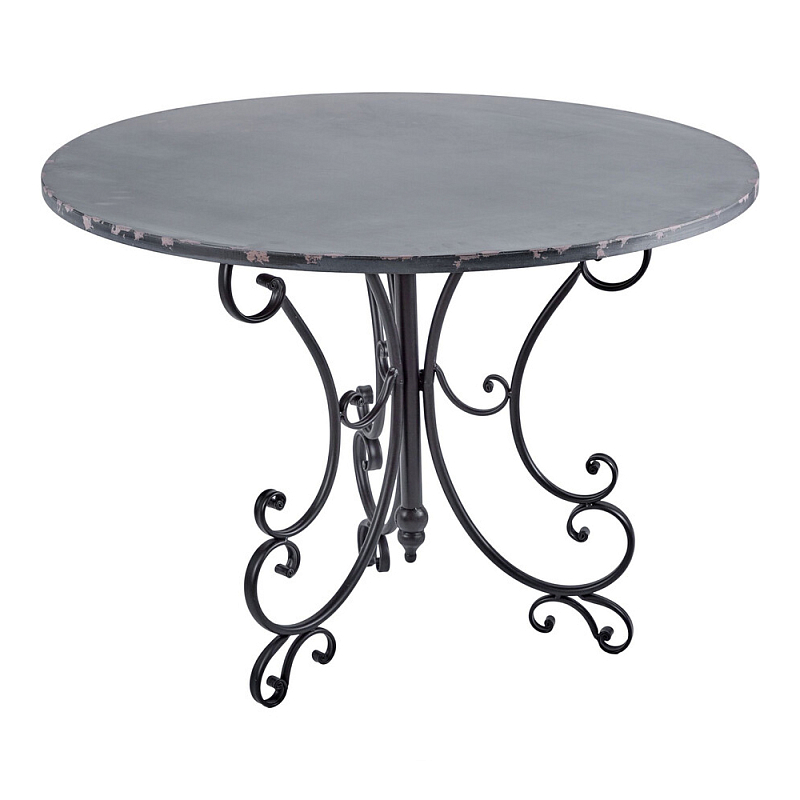 Столик кованный в прованском стиле Vaucluse Черный в Екатеринбурге | Loft Concept 