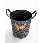 Железное кашпо Gold butterfly design варинант исполнения - 2 | Loft Concept в Екатеринбурге