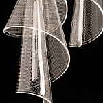 Люстра каскадная с 10-ю прозрачными плафонами Wave Line варинант исполнения - 9 | Loft Concept в Екатеринбурге