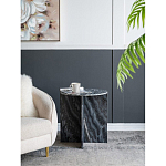 Столик кофейный с столешницей из черного мрамора Compact Black Marble Table варинант исполнения - 8 | Loft Concept в Екатеринбурге
