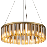 Люстра со стеклянными цилиндрическими плафонами Luminous Cylinders Amber Round варинант исполнения - 3 | Loft Concept в Екатеринбурге