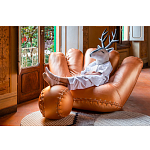 Дизайнерский кожаный пуф в виде бейсбольного мяча Poltronova Joe Ball Pouf варинант исполнения - 9 | Loft Concept в Екатеринбурге