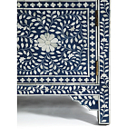 Комод инкрустация костью ORIENTAL Indian синий орнамент варинант исполнения - 5 | Loft Concept в Екатеринбурге