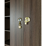 Большой шкаф с витриной Elsa Dreams Walnut варинант исполнения - 5 | Loft Concept в Екатеринбурге