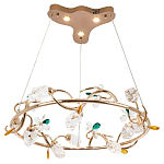 Люстра с хрустальными плафонами и декором Alvere Crystal Chandelier варинант исполнения - 2 | Loft Concept в Екатеринбурге