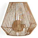 Бра с плетенным из пеньки абажуром Jutti H25 см варинант исполнения - 1 | Loft Concept в Екатеринбурге