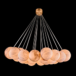 Люстра подвесная круглая с сферическими плафонами из натурального камня Glowing Spheres варинант исполнения - 1 | Loft Concept в Екатеринбурге