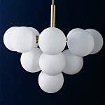 Люстра круглая со стеклянными сферами Maleficent варинант исполнения - 1 | Loft Concept в Екатеринбурге