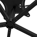 Стул с мягкой черной обивкой из велюра и подъемно-поворотным механизмом на колесиках Harper Black варинант исполнения - 6 | Loft Concept в Екатеринбурге