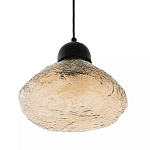 Подвесной светильник с янтарным фактурным плафоном Lamp with Frozen Glass Effect варинант исполнения - 1 | Loft Concept в Екатеринбурге