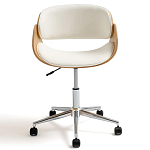 Вращающееся офисное кресло на колёсах Delwyn Chair White варинант исполнения - 2 | Loft Concept в Екатеринбурге